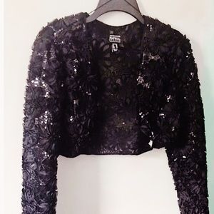 evening essentials bolero style black jacket